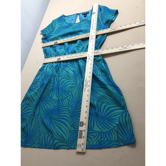 Gap Cutout Dress SM Cap Sleeve Boho Vacation Clueless Preppy Pocket Pullover - Picture 9 of 10